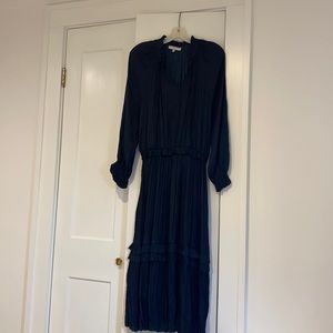 Current Air Navy Long Sleeve MIDI Dress